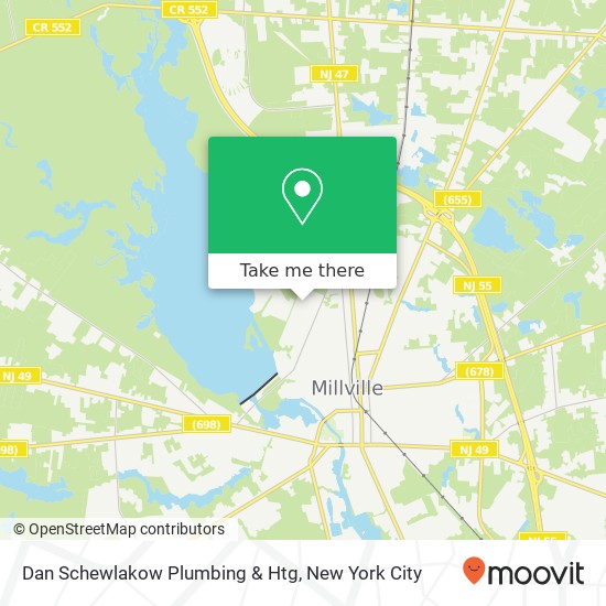Mapa de Dan Schewlakow Plumbing & Htg