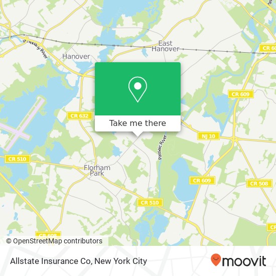 Allstate Insurance Co map