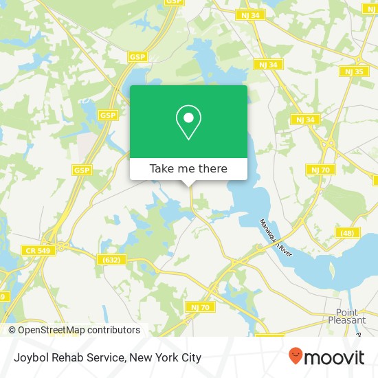 Joybol Rehab Service map