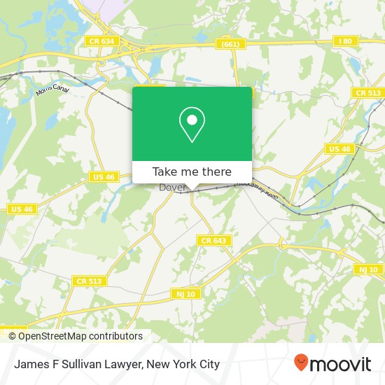 James F Sullivan Lawyer map