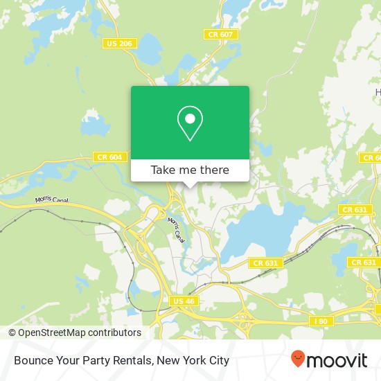 Bounce Your Party Rentals map