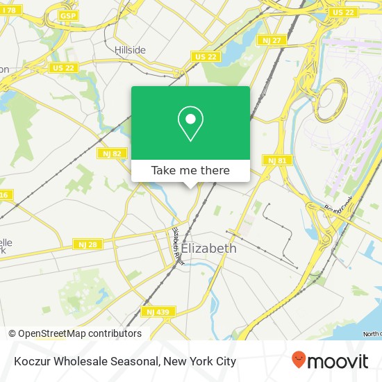 Mapa de Koczur Wholesale Seasonal