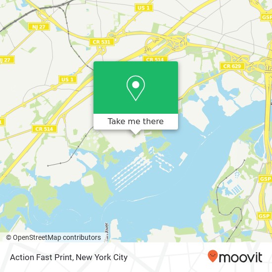 Mapa de Action Fast Print