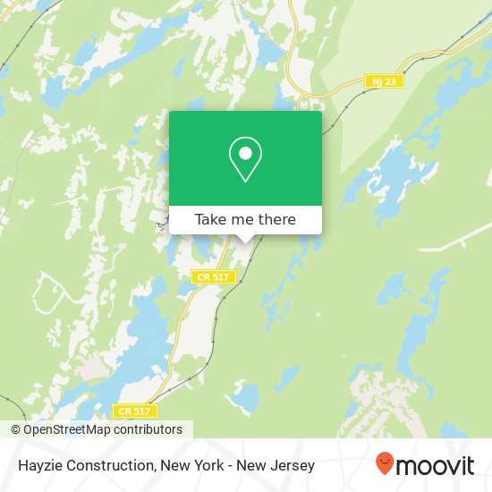 Hayzie Construction map