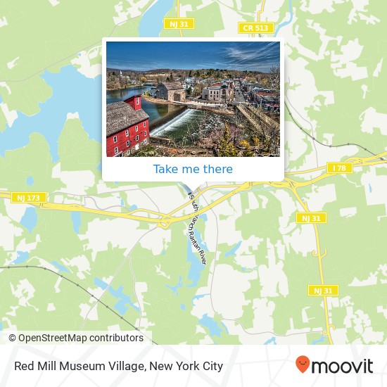 Red Mill Museum Village map