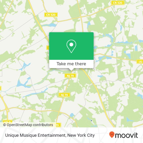 Unique Musique Entertainment map