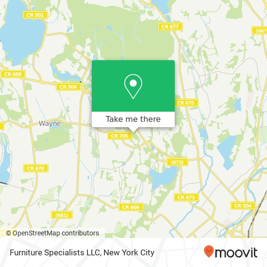 Mapa de Furniture Specialists LLC