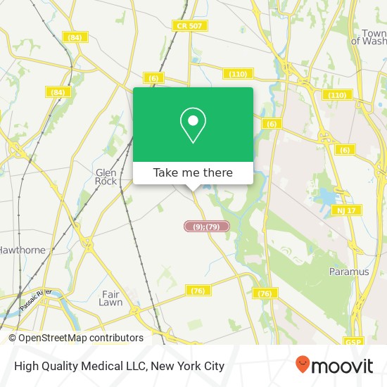 Mapa de High Quality Medical LLC