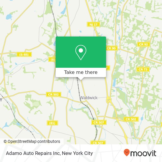 Adamo Auto Repairs Inc map