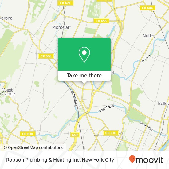 Mapa de Robson Plumbing & Heating Inc