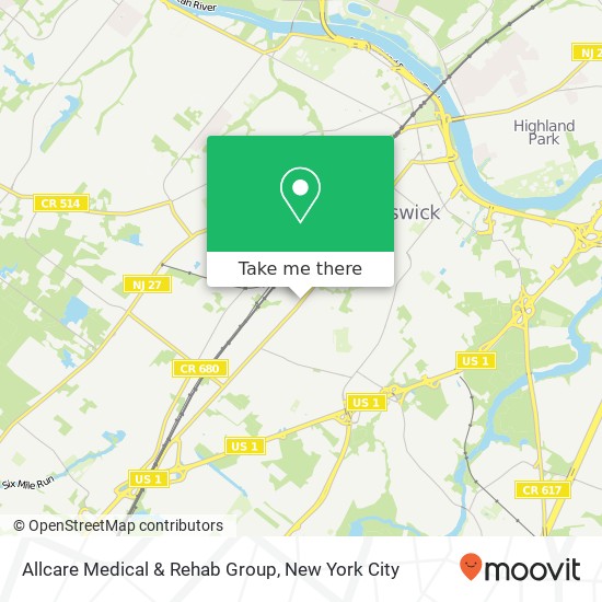 Mapa de Allcare Medical & Rehab Group