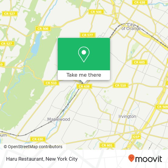 Mapa de Haru Restaurant