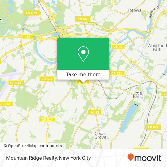 Mountain Ridge Realty map