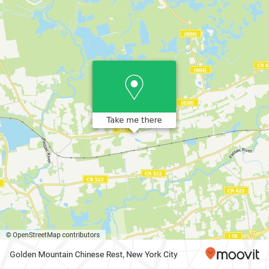 Golden Mountain Chinese Rest map