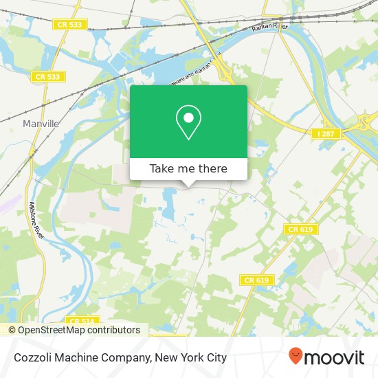 Mapa de Cozzoli Machine Company