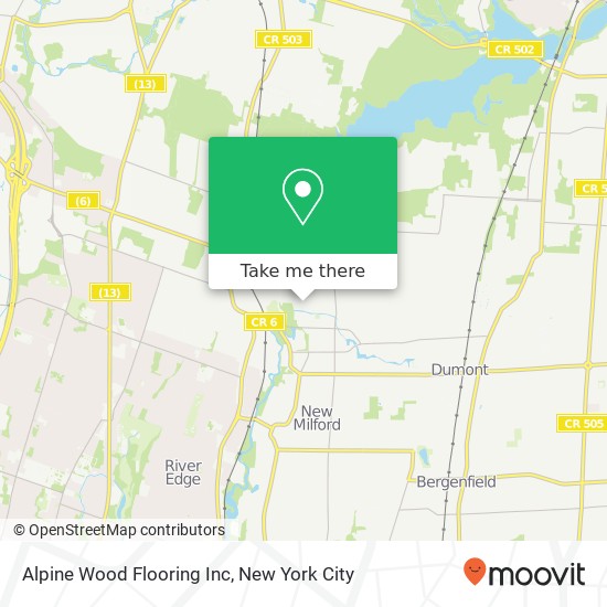Alpine Wood Flooring Inc map