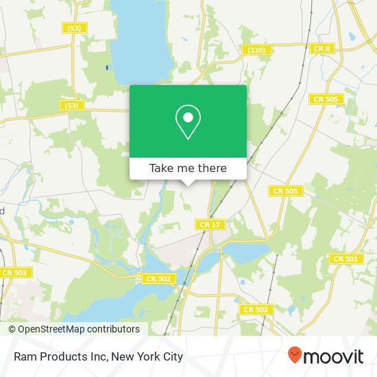 Ram Products Inc map