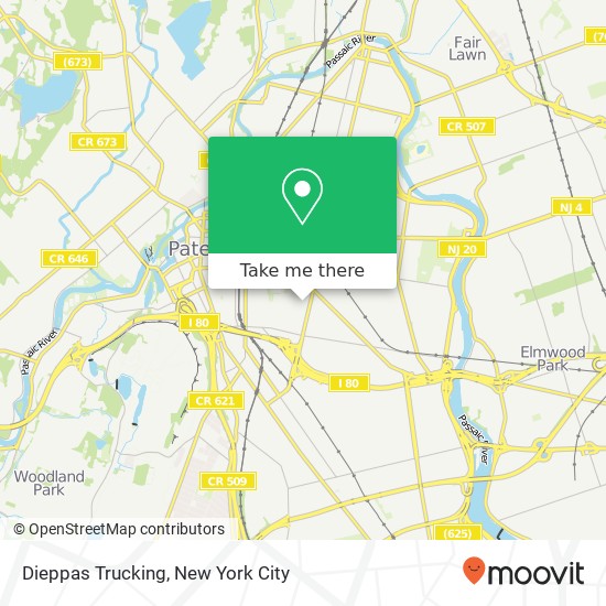 Mapa de Dieppas Trucking