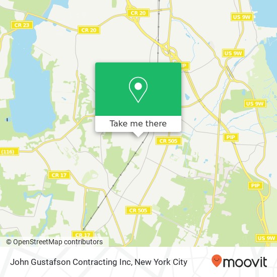 John Gustafson Contracting Inc map