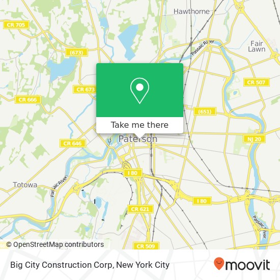 Big City Construction Corp map