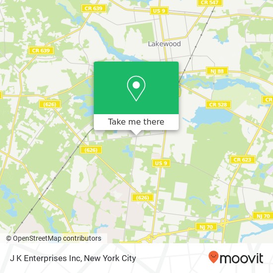 J K Enterprises Inc map