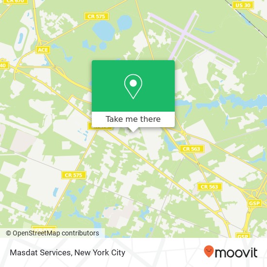Masdat Services map