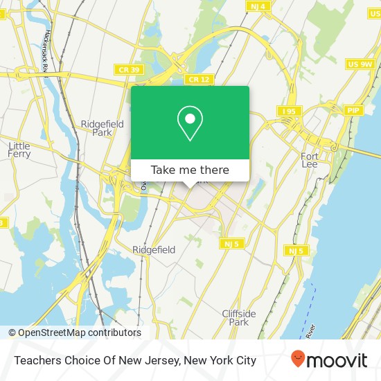 Teachers Choice Of New Jersey map