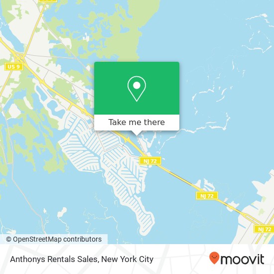 Mapa de Anthonys Rentals Sales