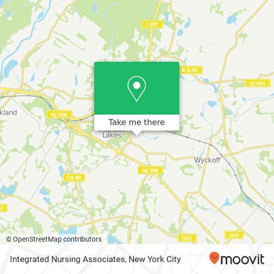 Mapa de Integrated Nursing Associates