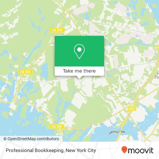Professional Bookkeeping map