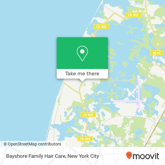 Mapa de Bayshore Family Hair Care