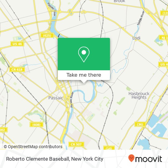 Mapa de Roberto Clemente Baseball