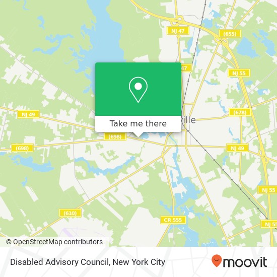 Disabled Advisory Council map