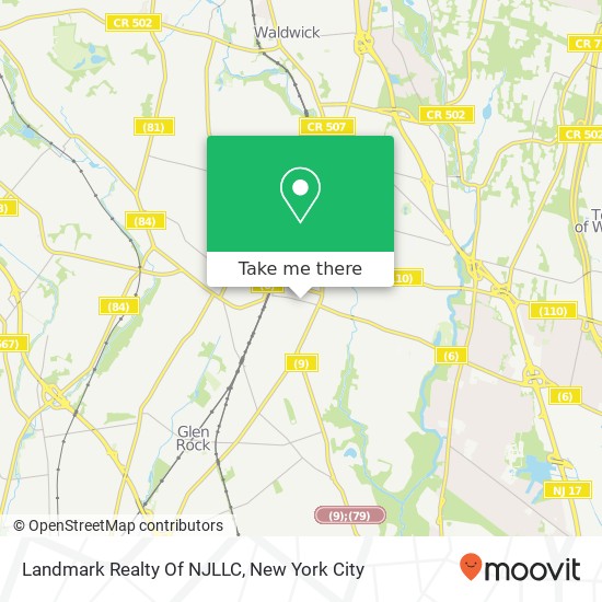 Mapa de Landmark Realty Of NJLLC