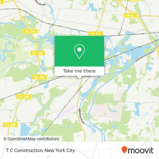 T C Construction map