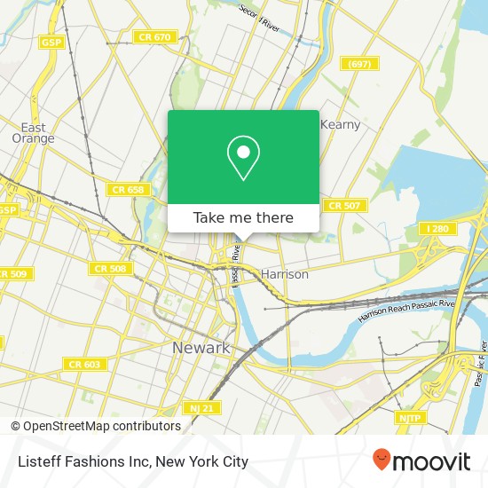 Mapa de Listeff Fashions Inc