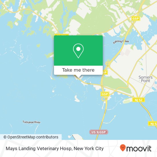 Mays Landing Veterinary Hosp map