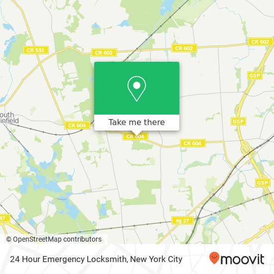 Mapa de 24 Hour Emergency Locksmith