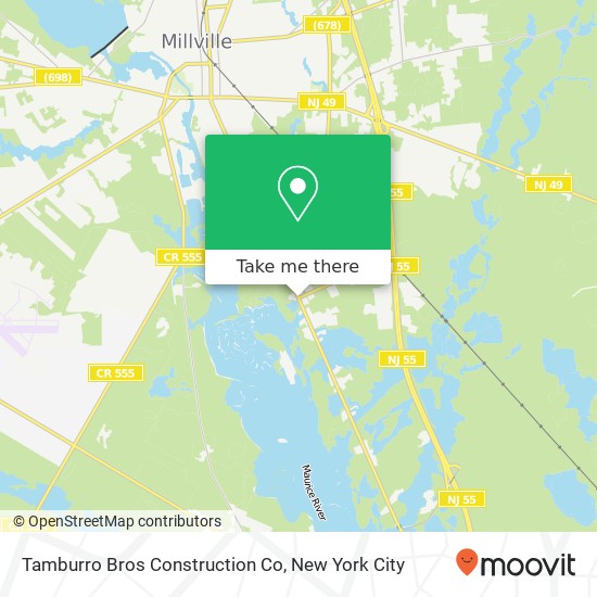 Mapa de Tamburro Bros Construction Co
