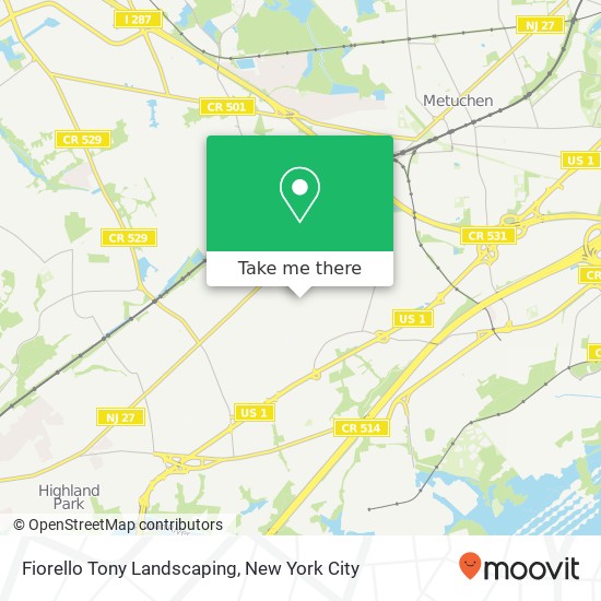 Fiorello Tony Landscaping map