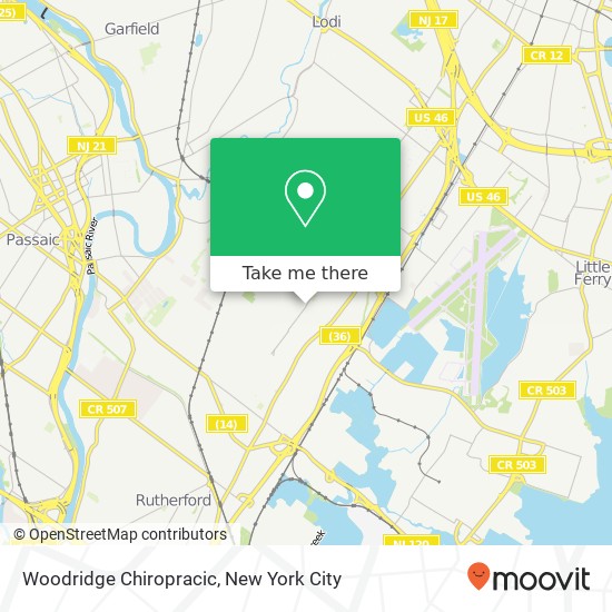 Woodridge Chiropracic map