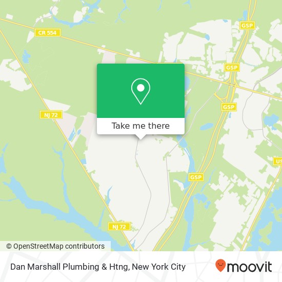 Dan Marshall Plumbing & Htng map