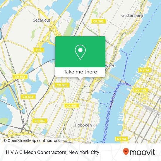 Mapa de H V A C Mech Conctractors