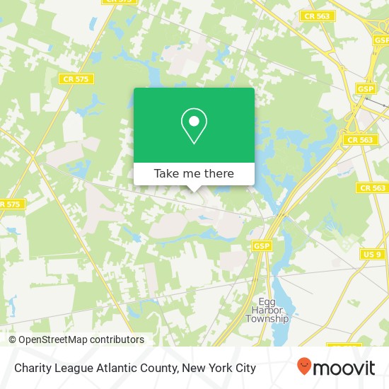 Mapa de Charity League Atlantic County