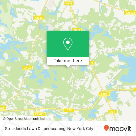 Mapa de Stricklands Lawn & Landscaping