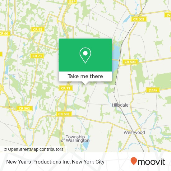 New Years Productions Inc map