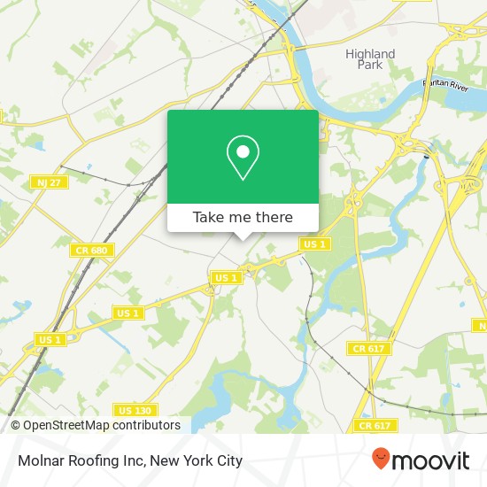 Mapa de Molnar Roofing Inc