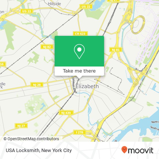 USA Locksmith map