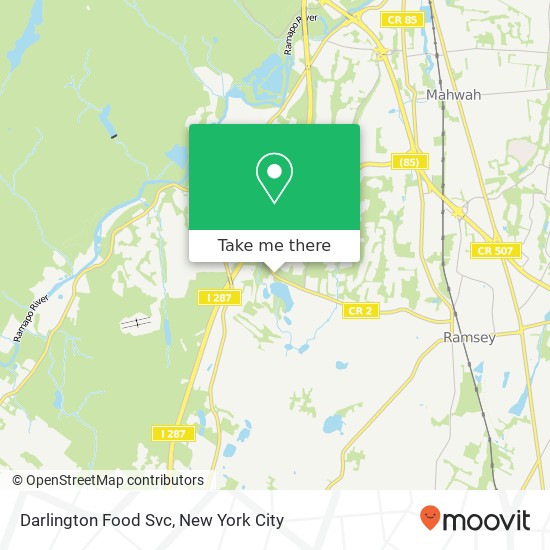 Darlington Food Svc map