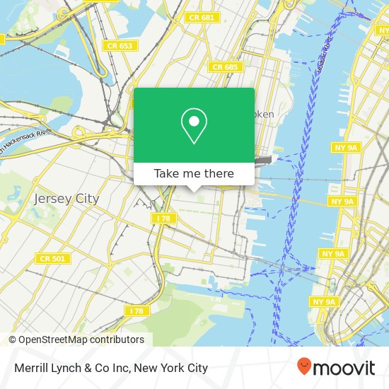 Merrill Lynch & Co Inc map